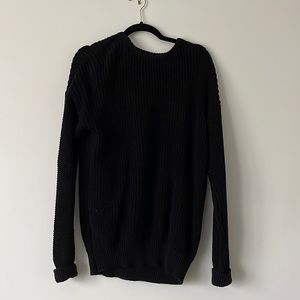 black american apparel fisherman sweater